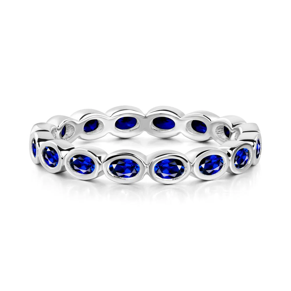 Sapphire Eternity Oval Ring