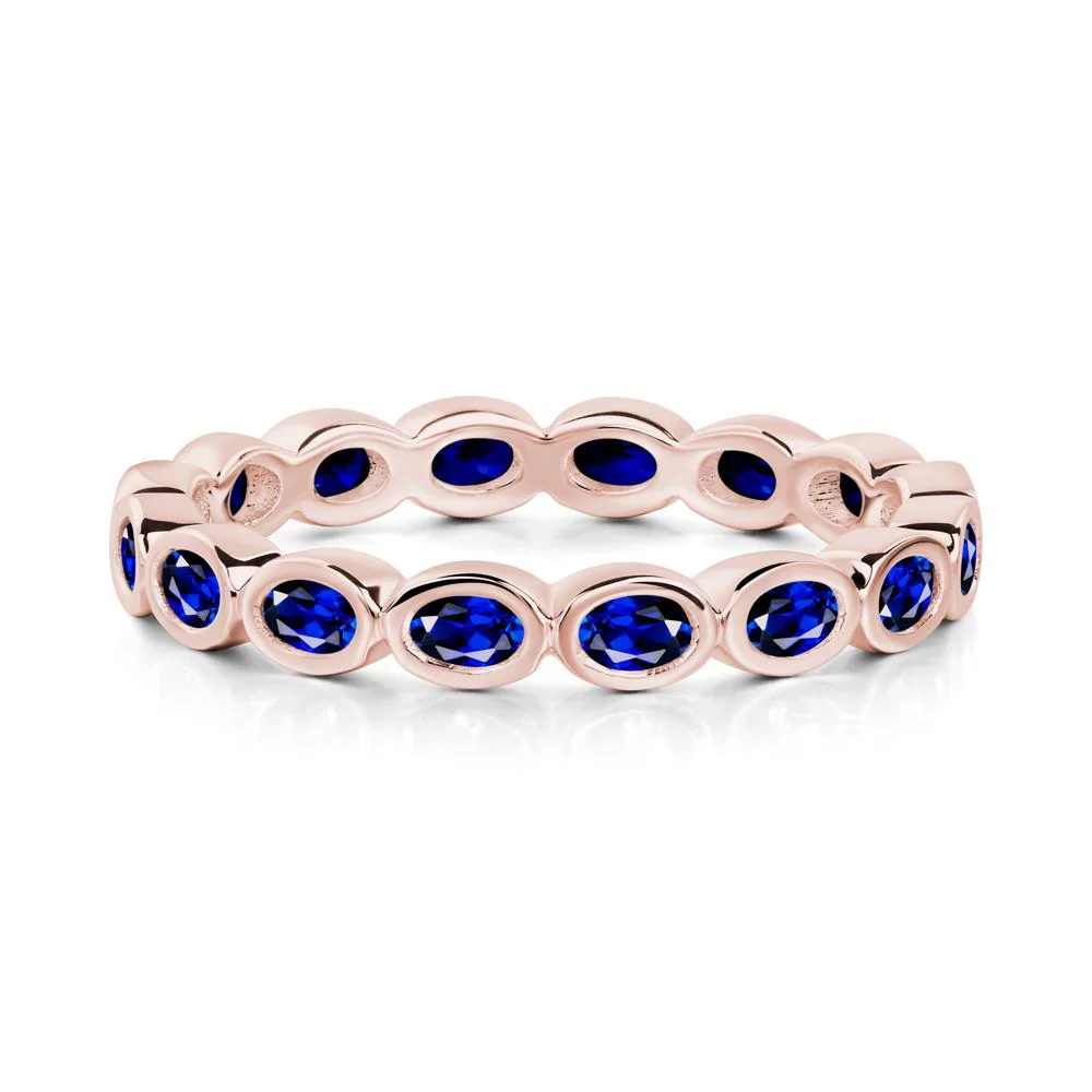 Sapphire Eternity Oval Ring - Image 2