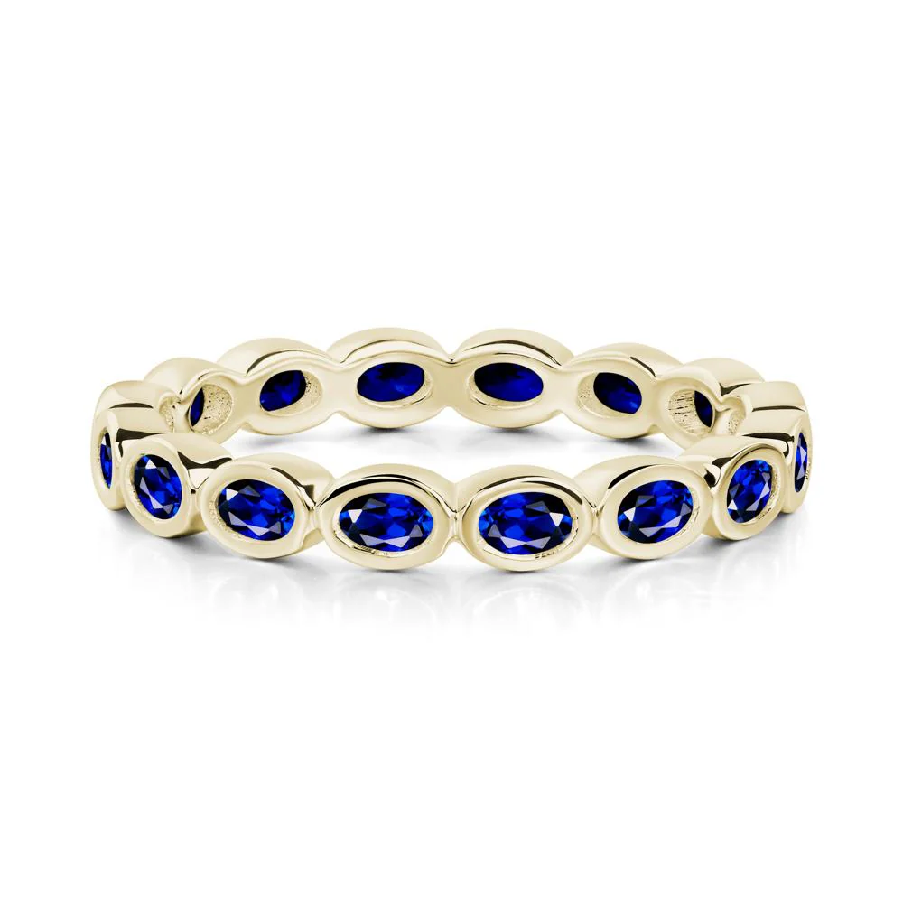Sapphire Eternity Oval Ring - Image 3