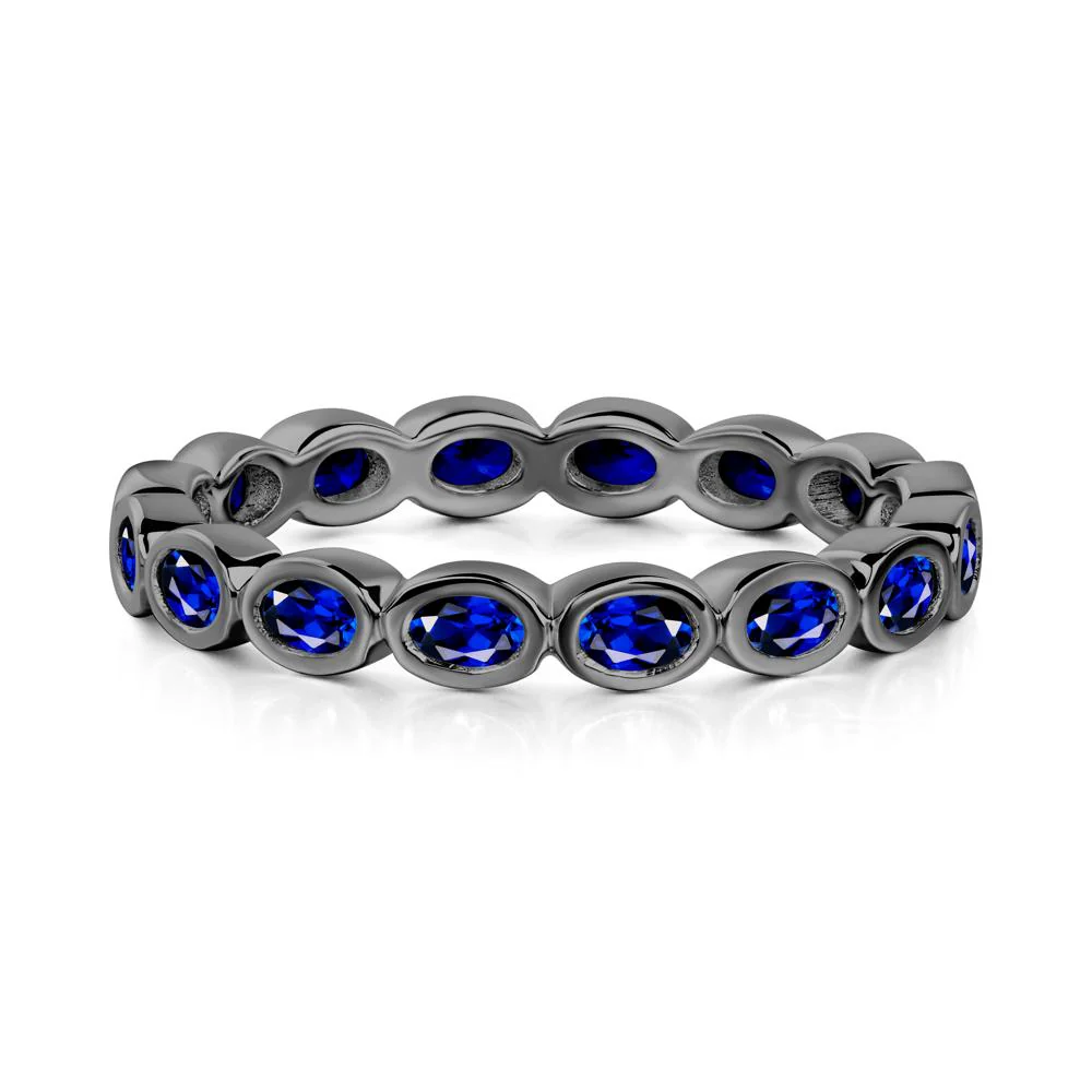 Sapphire Eternity Oval Ring - Image 5