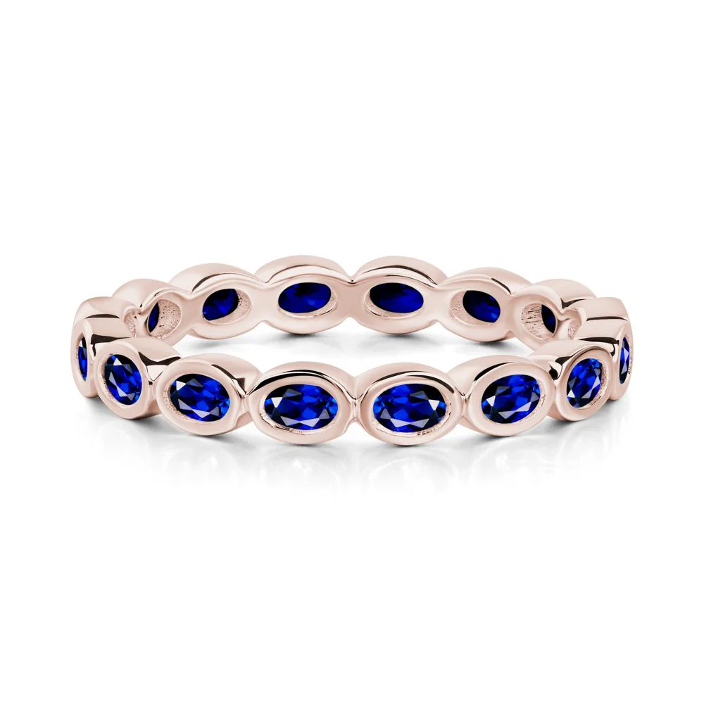 Sapphire Eternity Oval Ring - Image 6