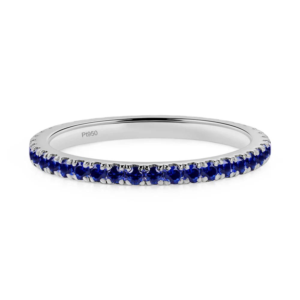 Sapphire Pave Ring Band - Image 6