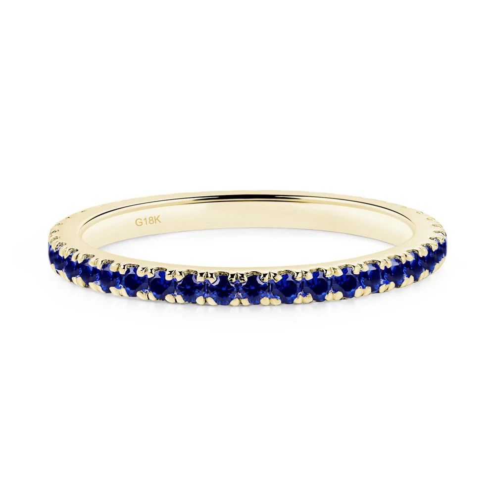 Sapphire Pave Ring Band - Image 8