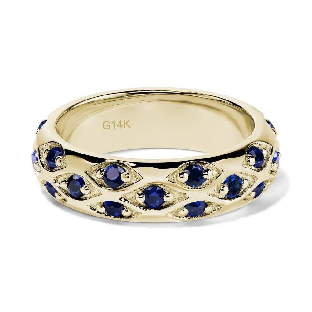 Sapphire Mens Eternity Ring
