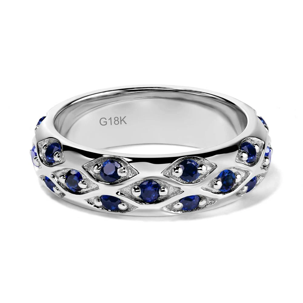 Sapphire Mens Eternity Ring - Image 7