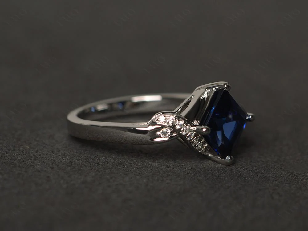 Sapphire Twisted Promise Ring - Image 30