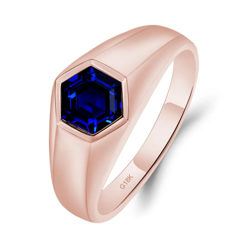 Sapphire Men's Ring - Image 6