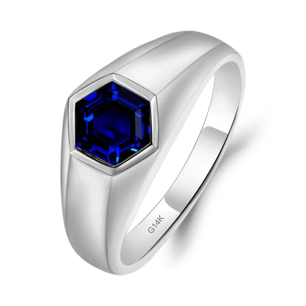 Sapphire Men's Ring - Image 9