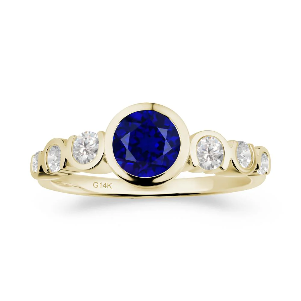 Sapphire Multi Stone Engagement Ring
