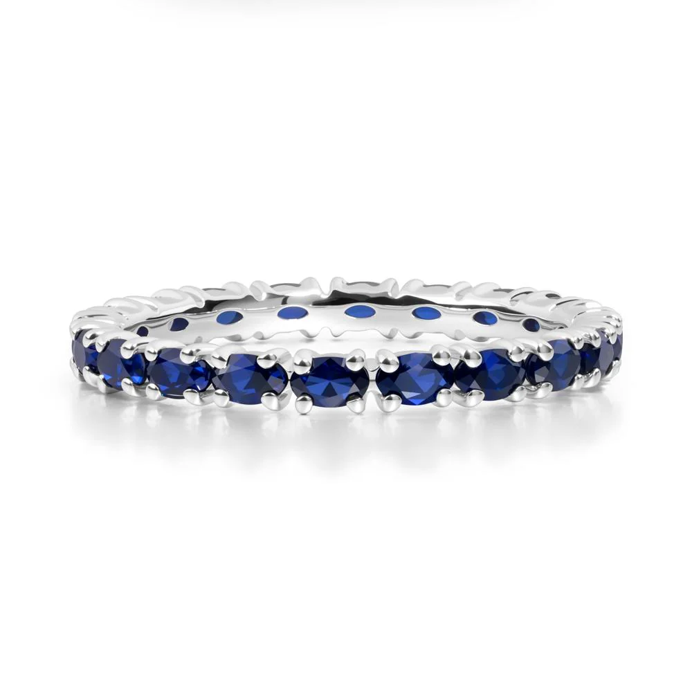 Sapphire Oval Eternity Ring - Image 2