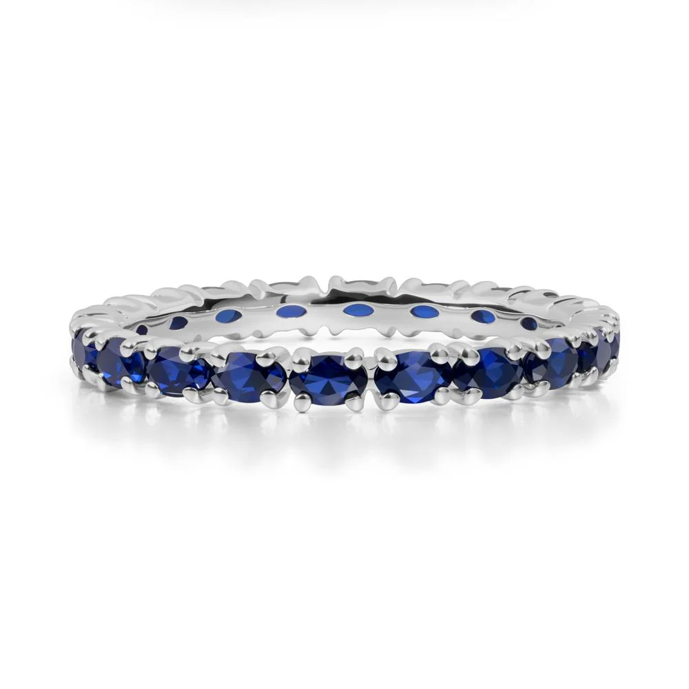 Sapphire Oval Eternity Ring - Image 4
