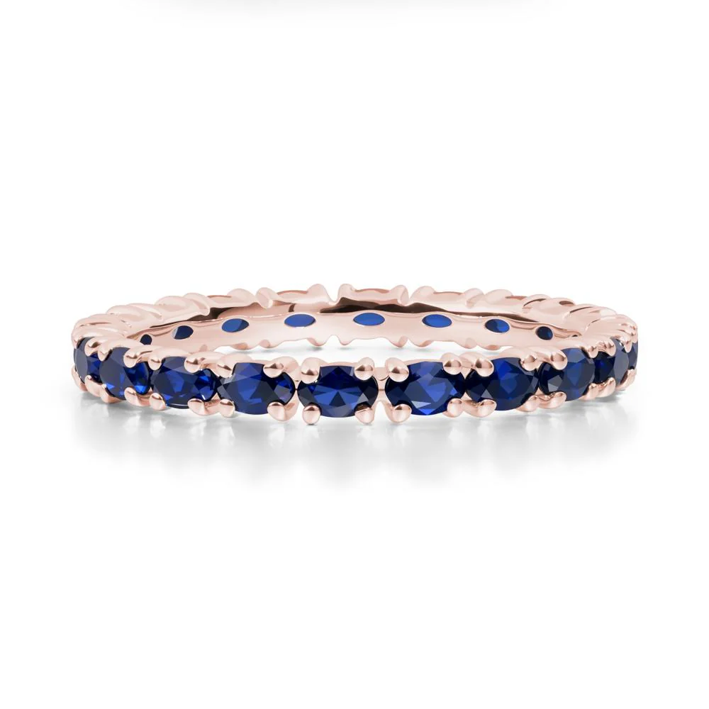 Sapphire Oval Eternity Ring - Image 6