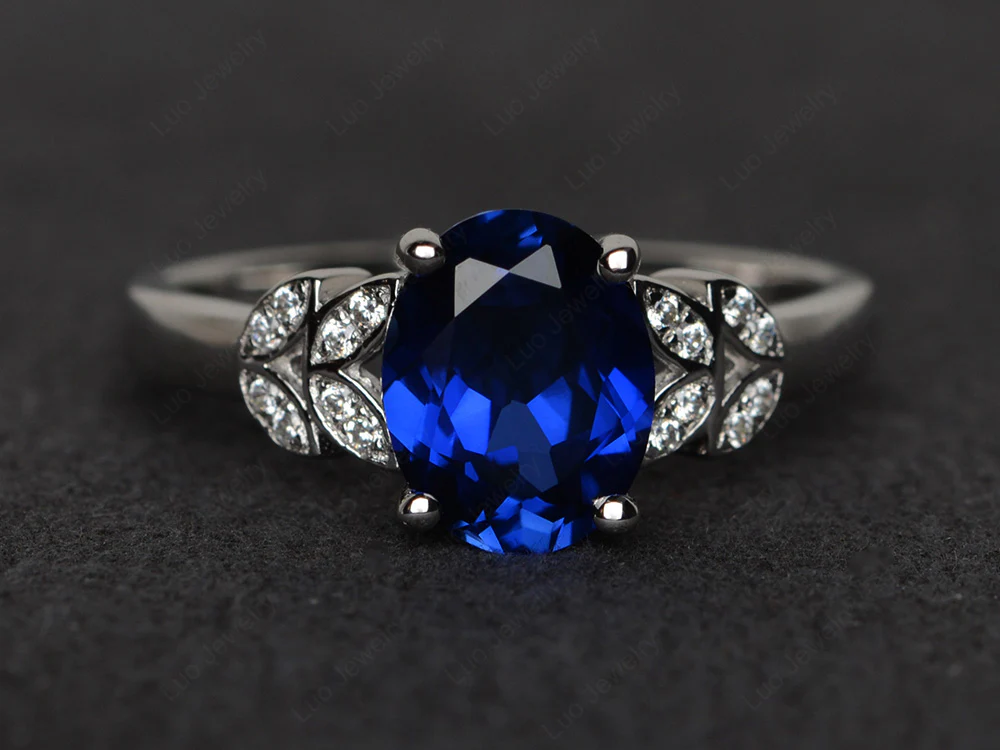 Classic Oval Sapphire Promise Ring