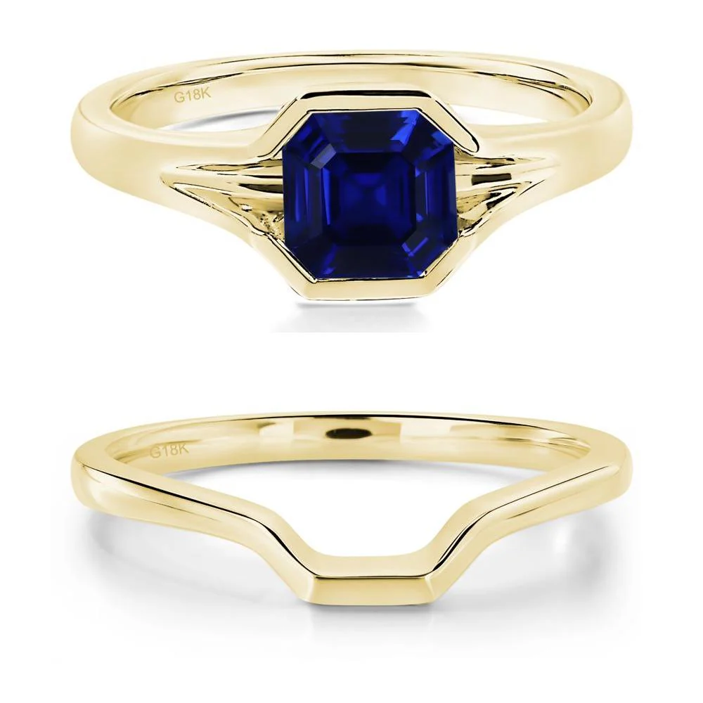 Sapphire Bezel Set Engagement Ring - Image 21
