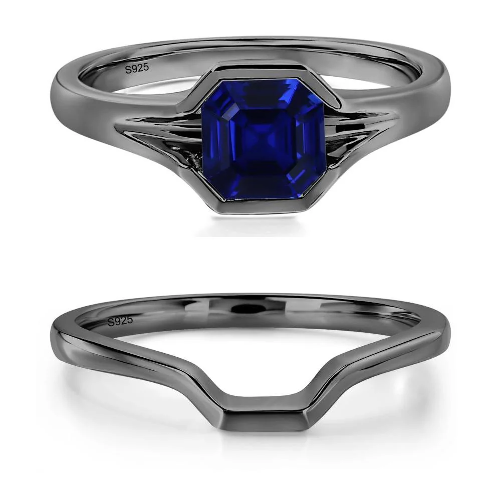 Sapphire Bezel Set Engagement Ring - Image 23
