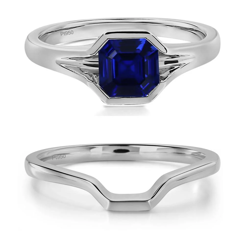 Sapphire Bezel Set Engagement Ring - Image 25