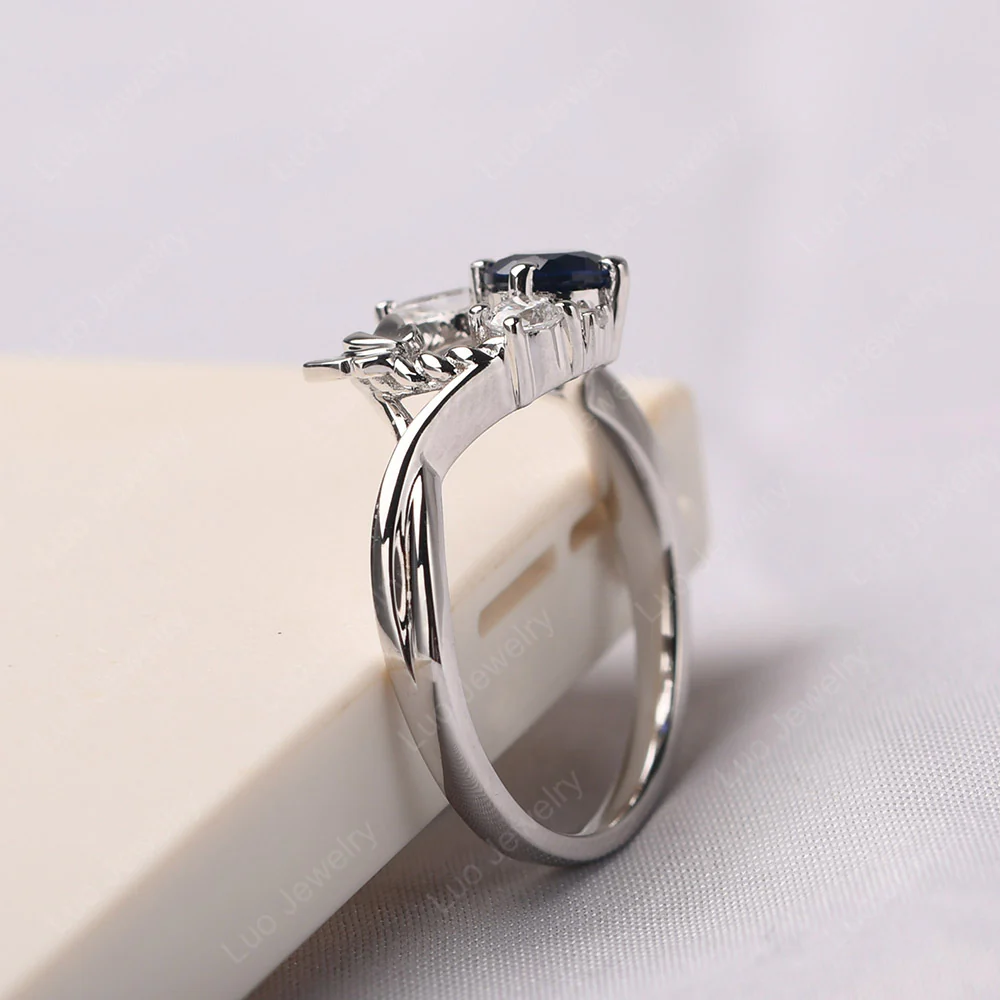 Sapphire Cluster Ring - Image 4