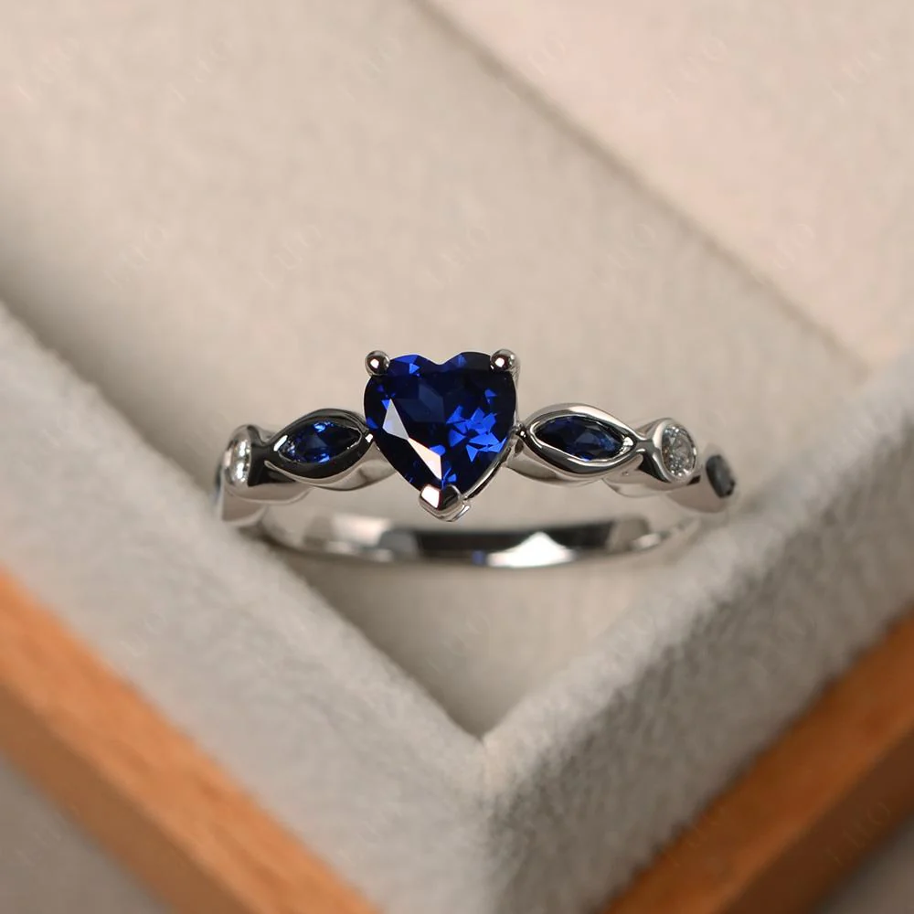 Heart Sapphire Ring - Image 10