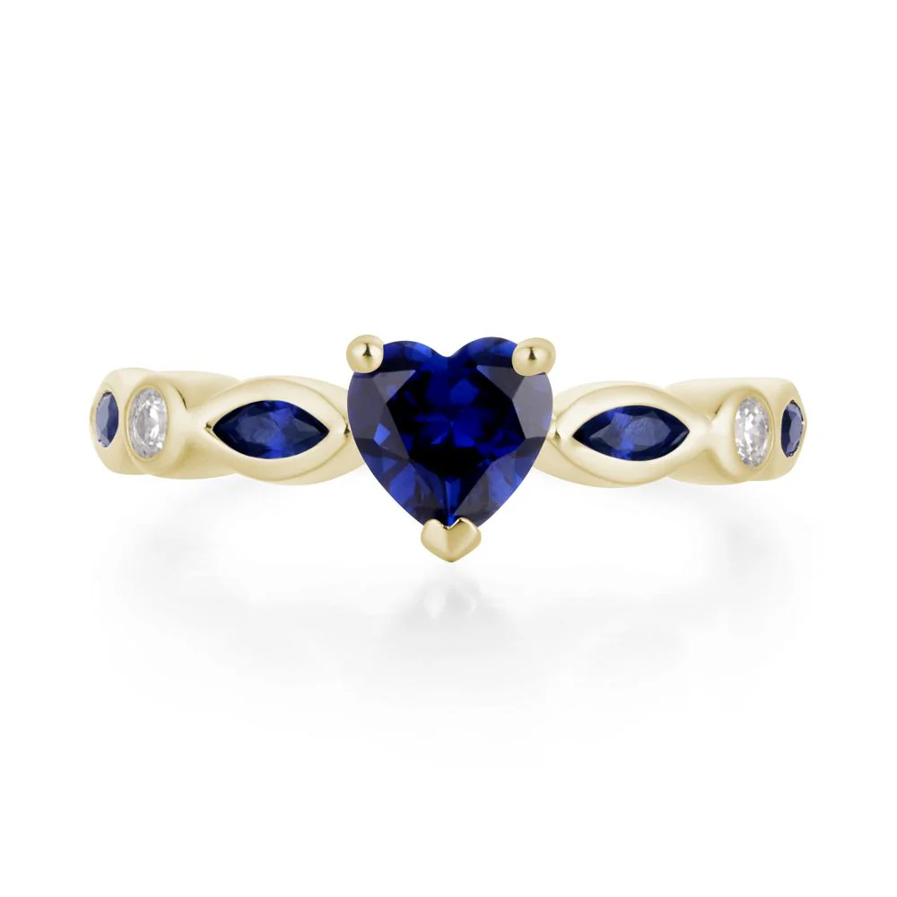 Heart Sapphire Ring - Image 4
