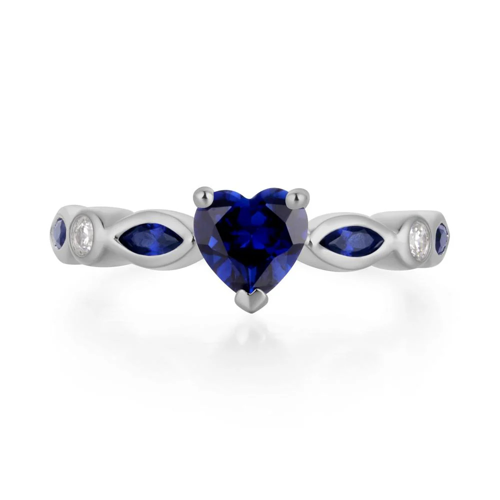 Heart Sapphire Ring - Image 6