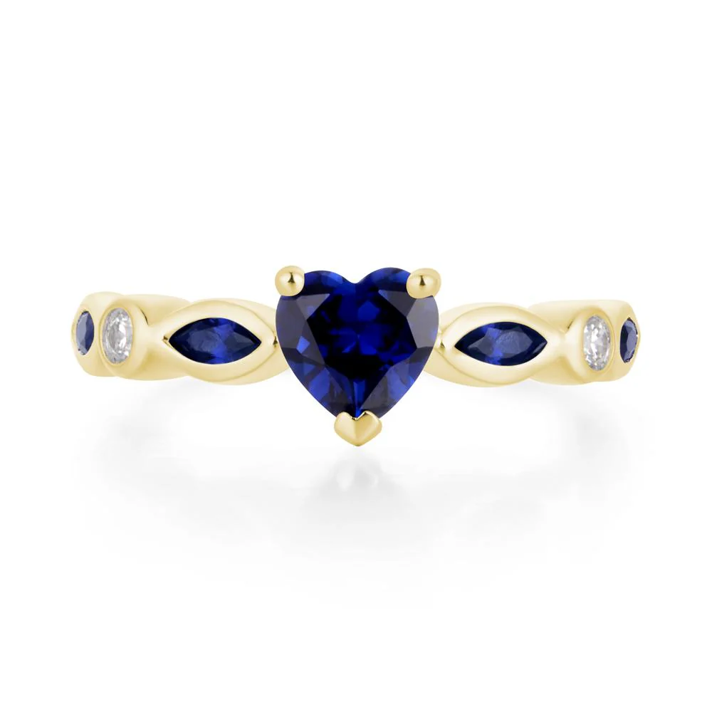 Heart Sapphire Ring - Image 8