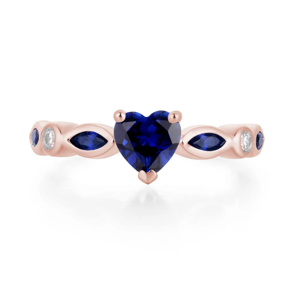 Heart Sapphire Ring - Image 9