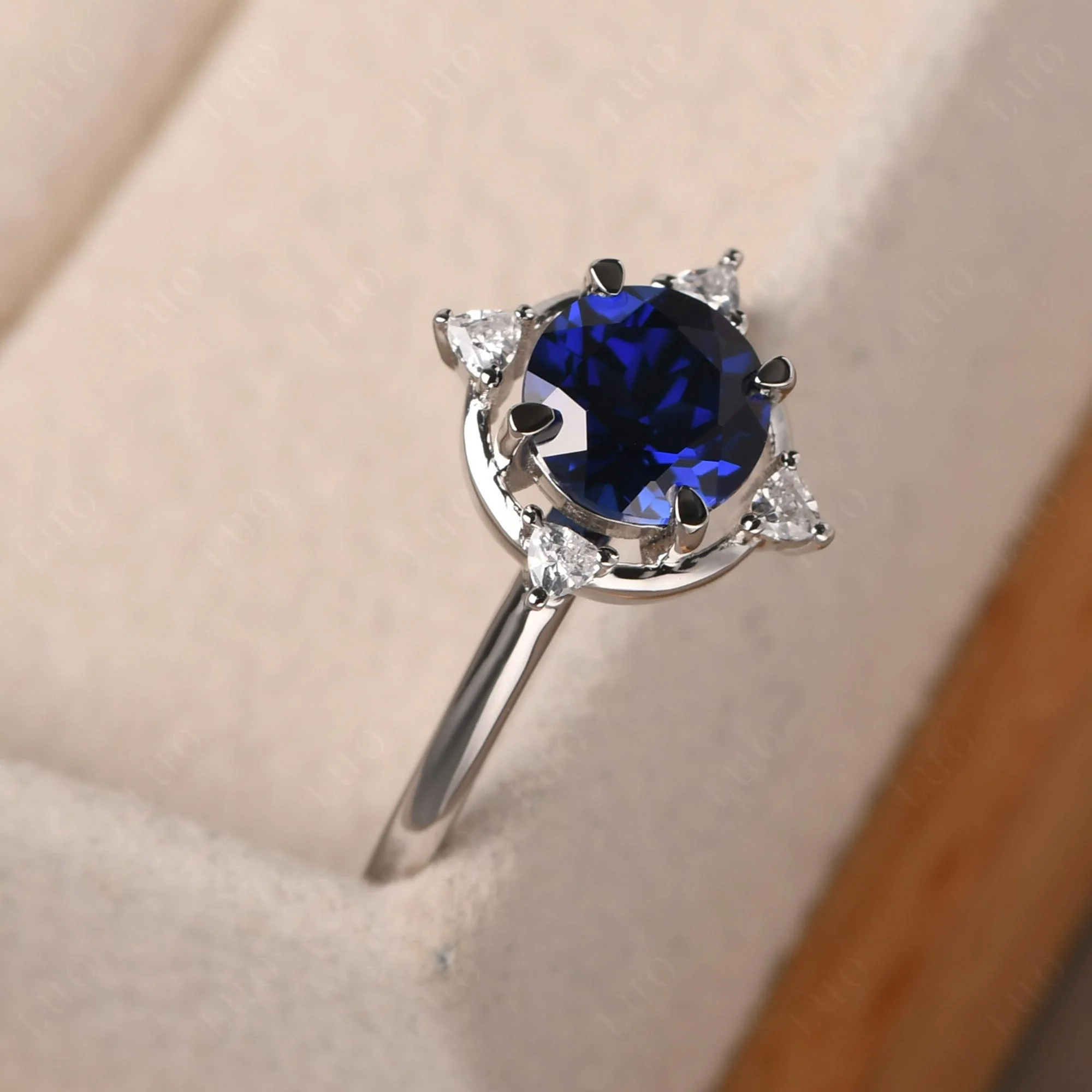 Sapphire Compass Setting Ring - Image 11
