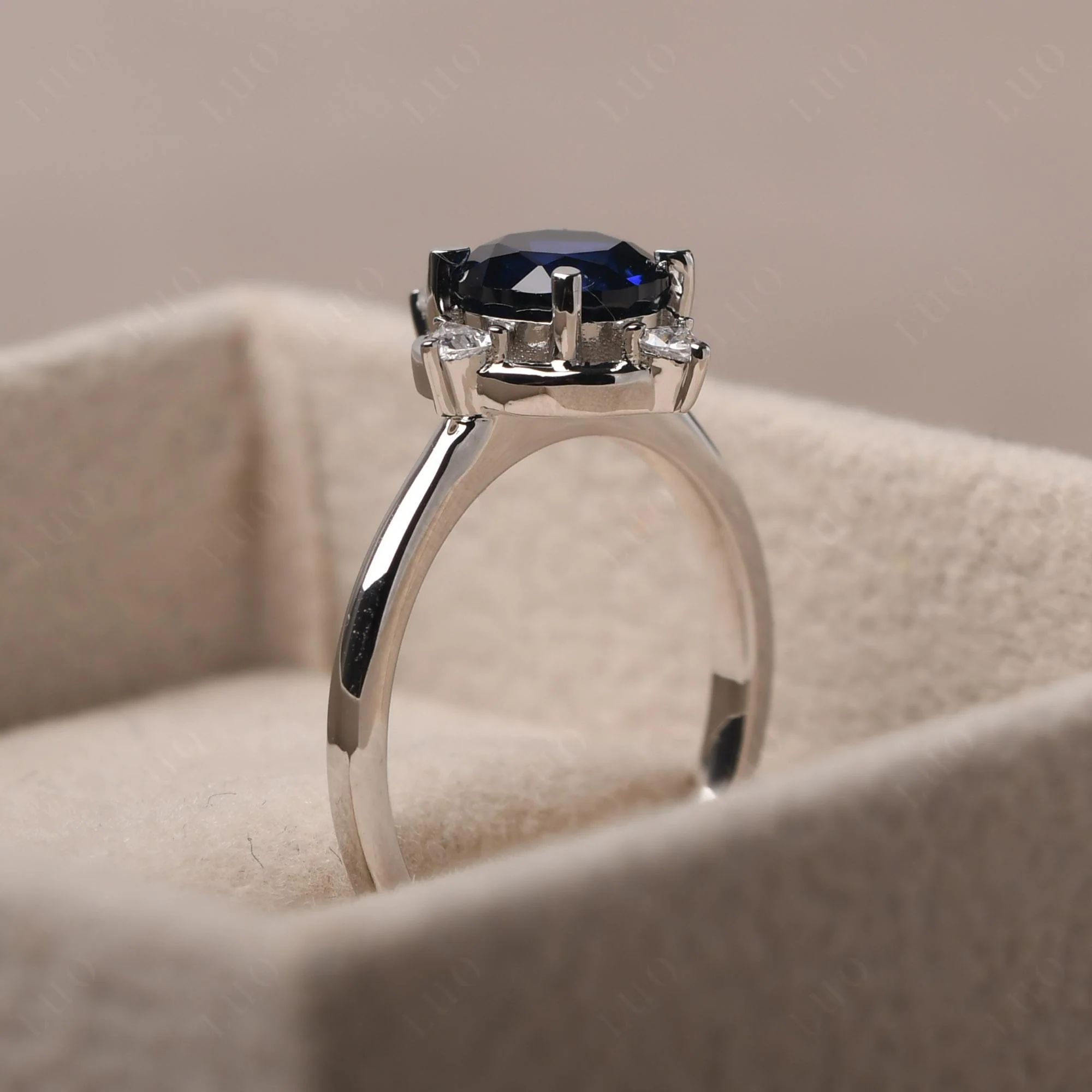Sapphire Compass Setting Ring - Image 14