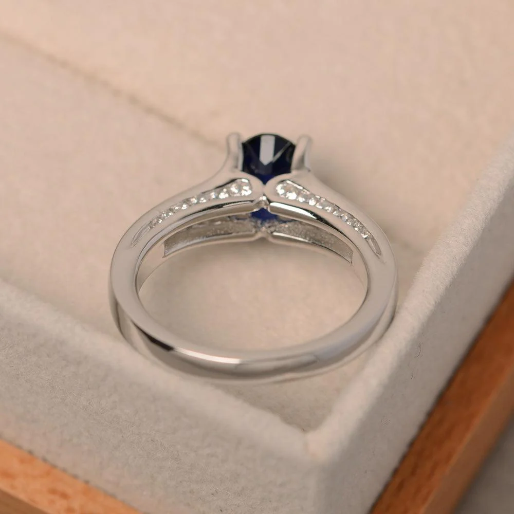 Sapphire Channel Set Ring - Image 3