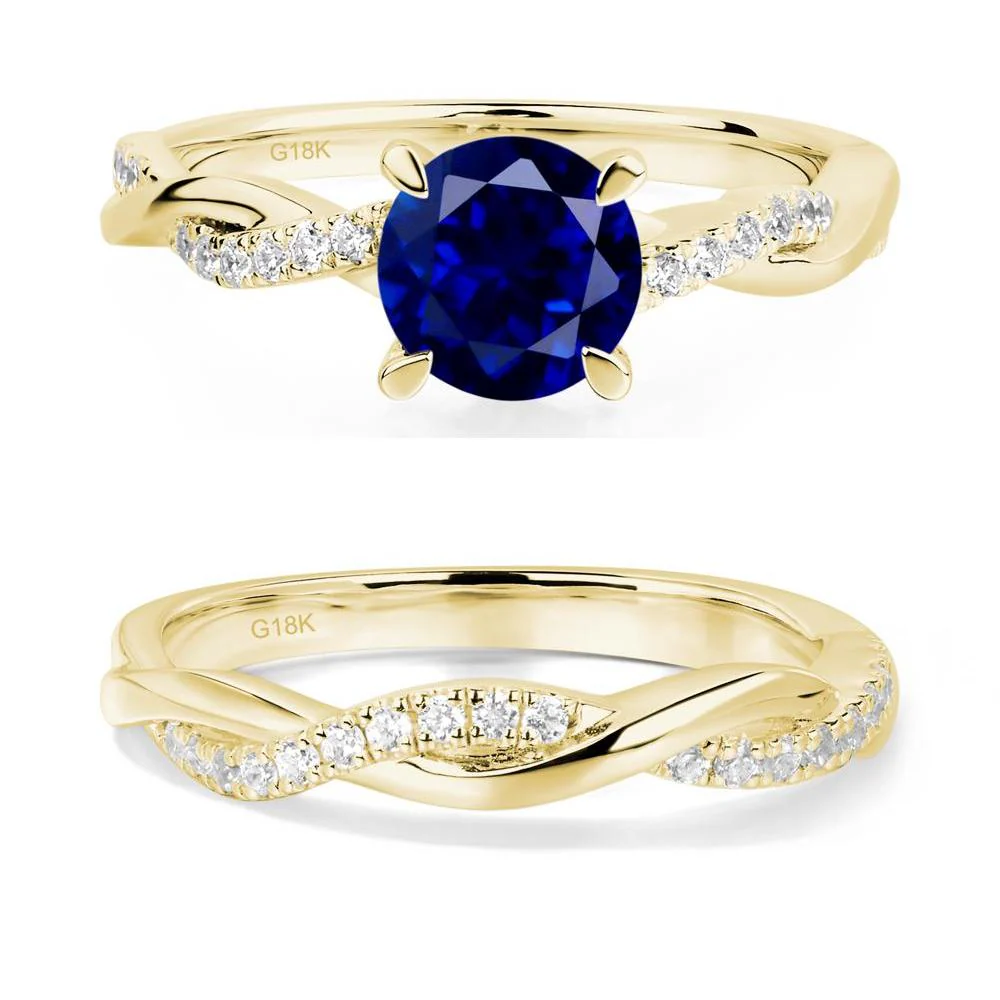 Sapphire Twisted Engagement Ring - Image 21