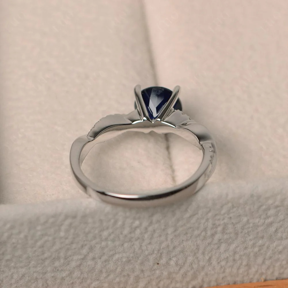 Sapphire Twisted Engagement Ring - Image 31