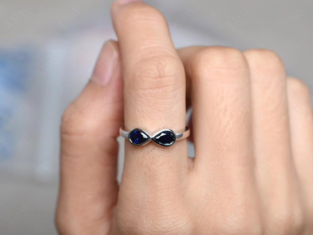 Sapphire Infinity Ring - Image 13