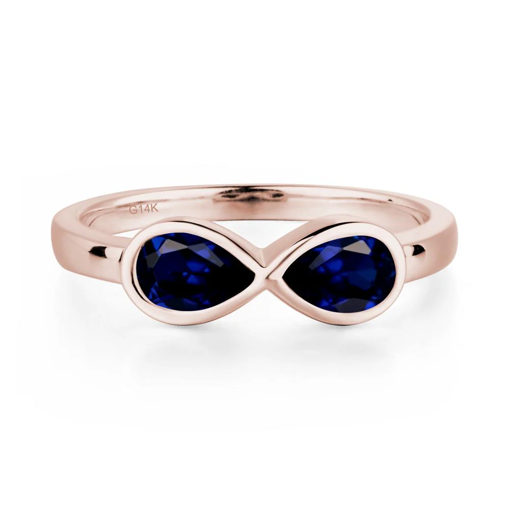 Sapphire Infinity Ring - Image 5