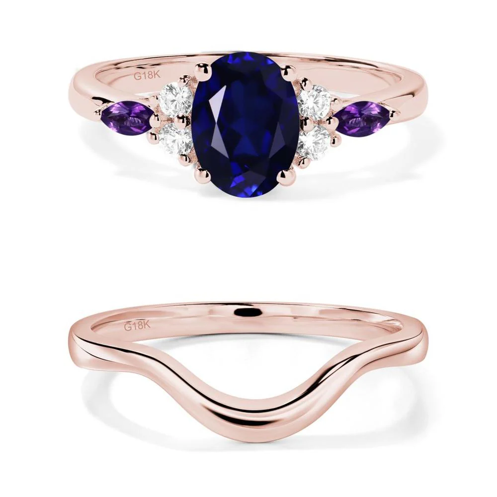 Simple Oval Sapphire Engagement Ring - Image 17