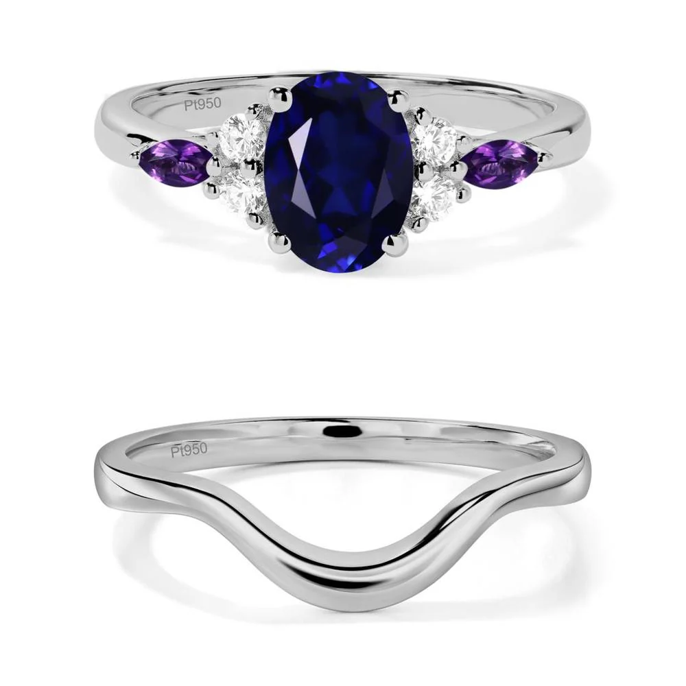 Simple Oval Sapphire Engagement Ring - Image 25