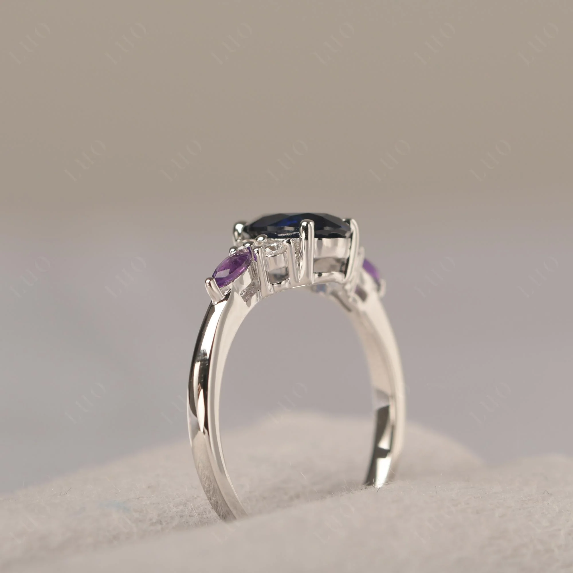 Simple Oval Sapphire Engagement Ring - Image 32