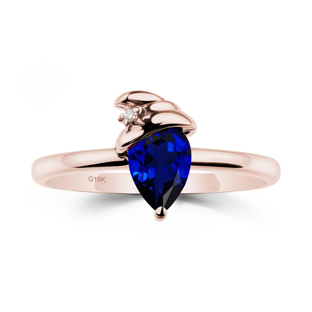 Sapphire Ring with Hat Design - Image 5