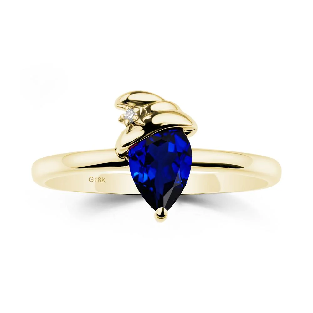 Sapphire Ring with Hat Design - Image 7