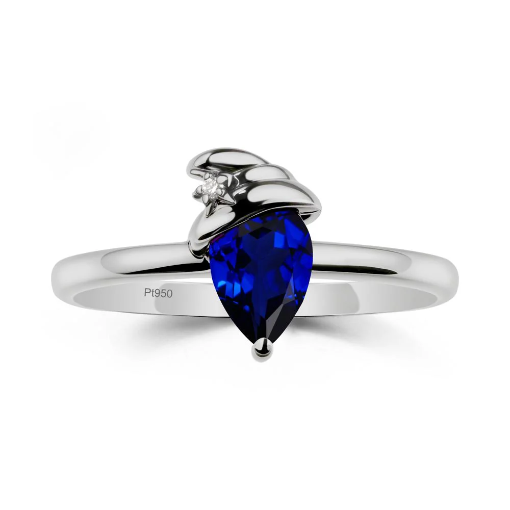 Sapphire Ring with Hat Design - Image 9