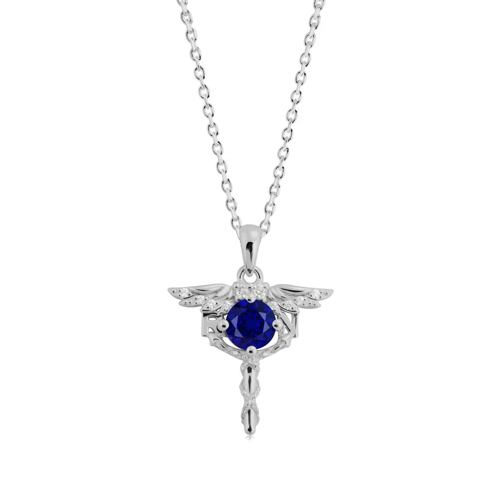 Sapphire Rn Nurse Necklace - Image 3