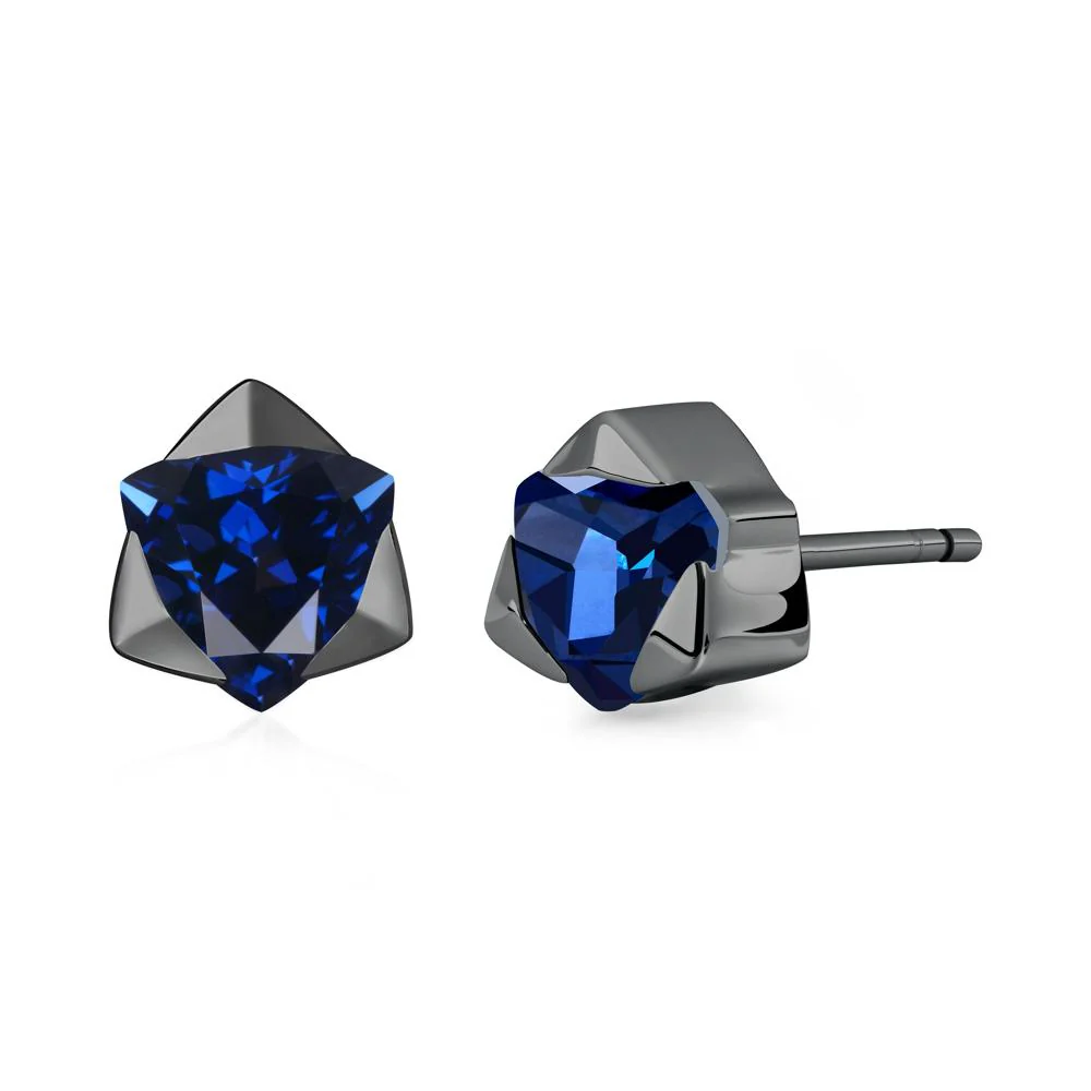 Sapphire Star of David Earrings - Image 8