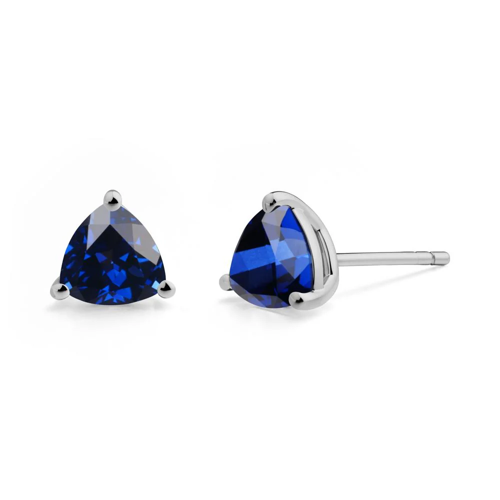 Sapphire Stud Earrings - Image 6