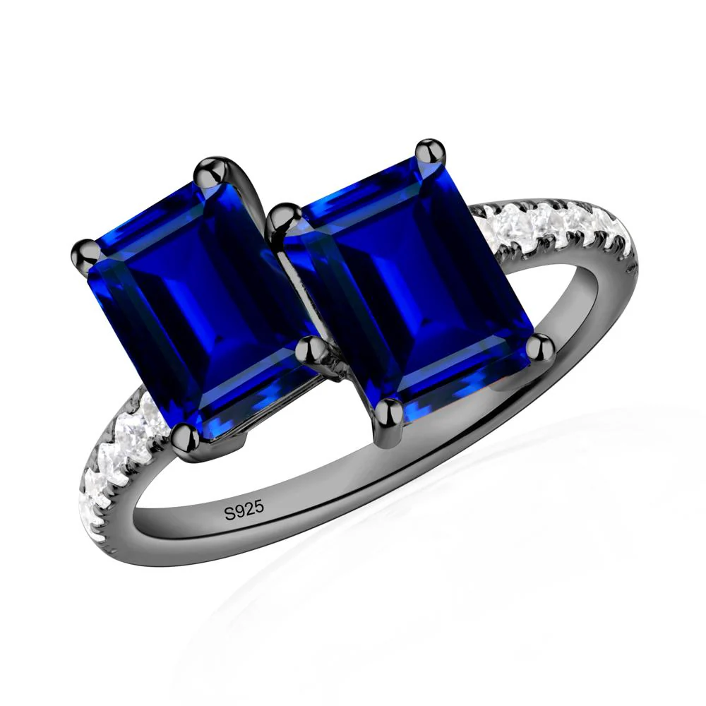 Sapphire Toi Et Moi Ring - Image 2