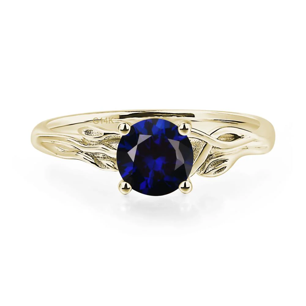 Petite Sapphire Tender Leaf Ring