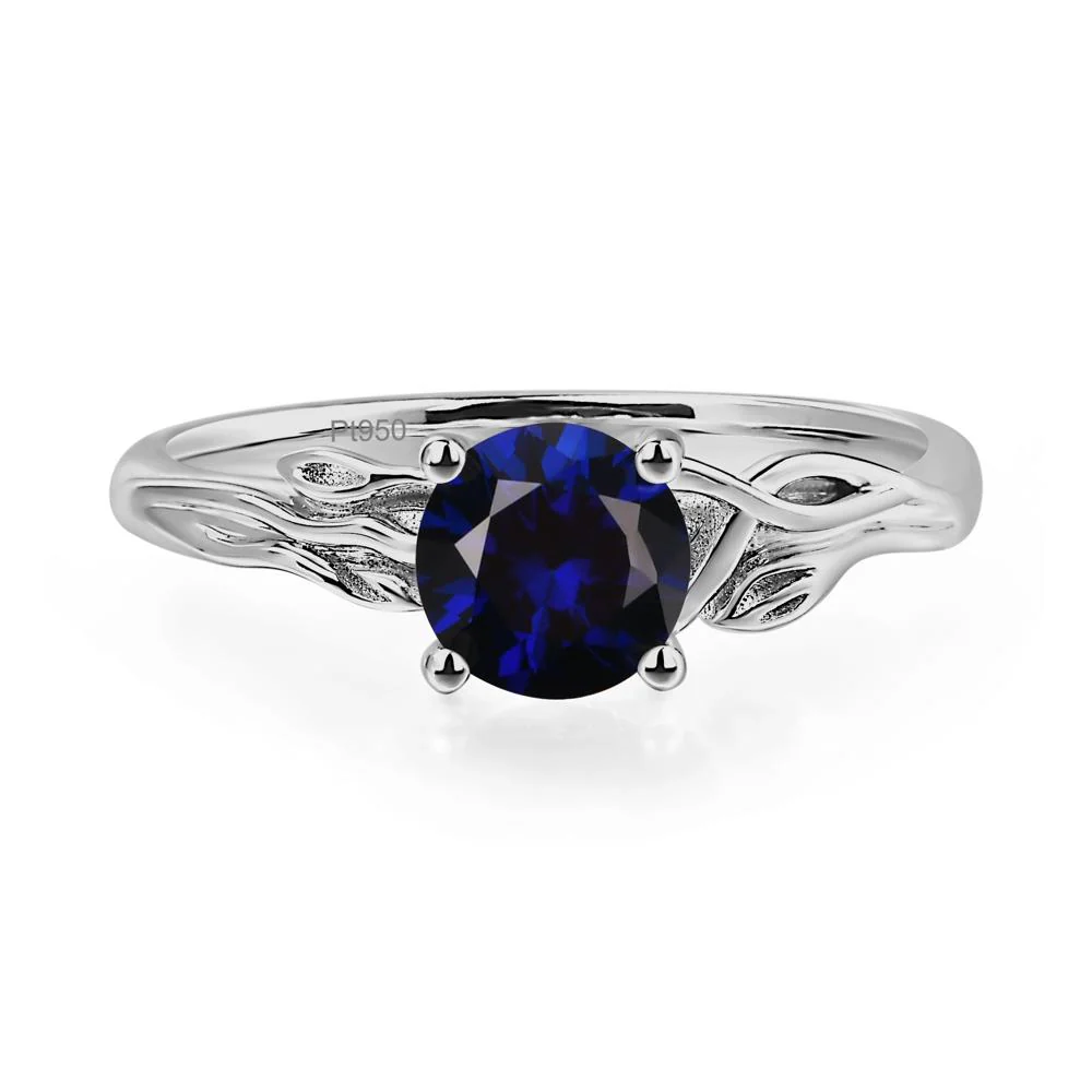 Petite Sapphire Tender Leaf Ring - Image 6
