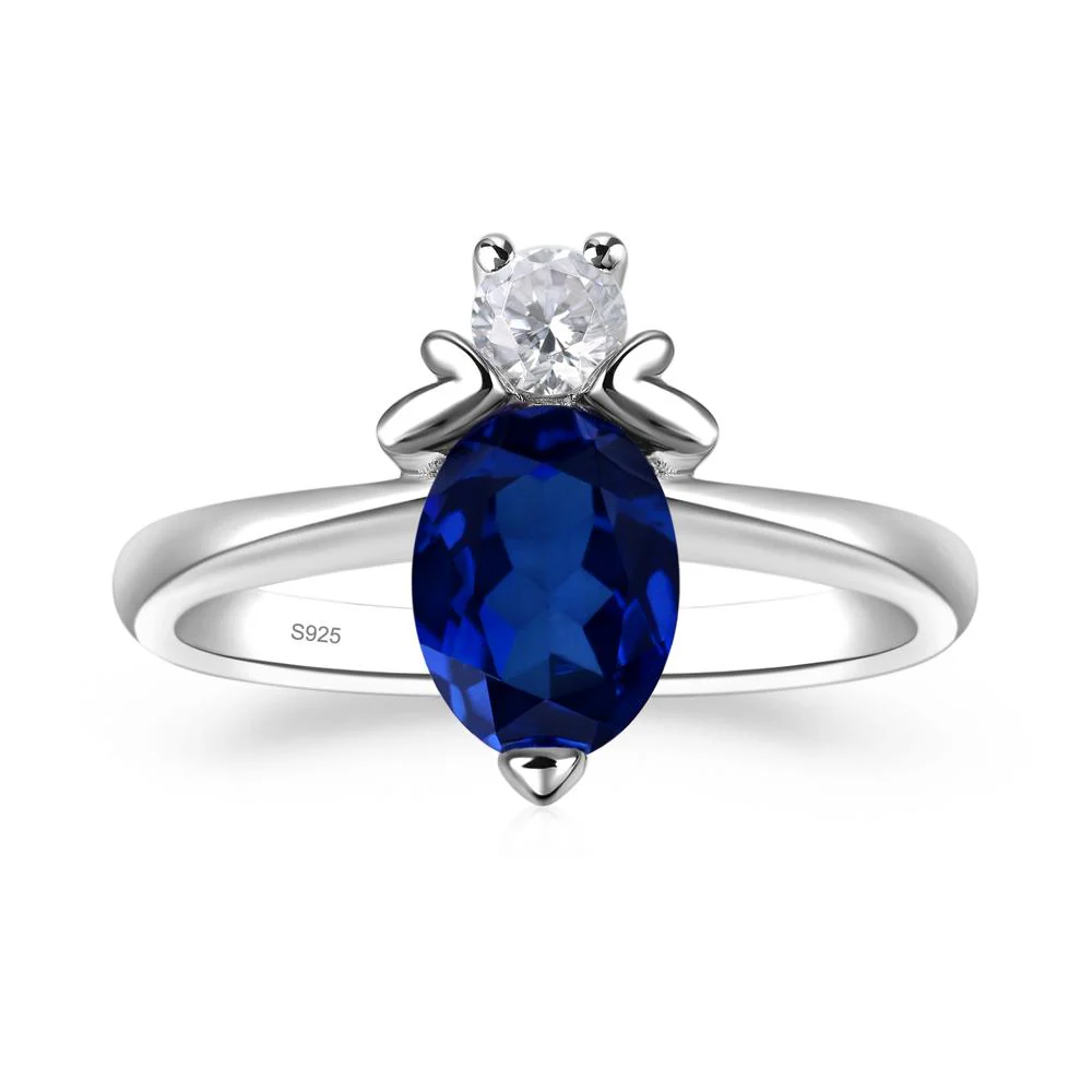 Sapphire Nature Inspired Bee Ring