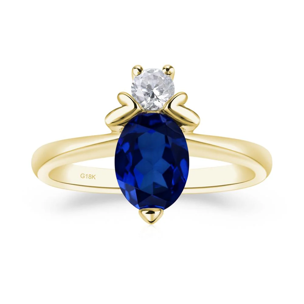 Sapphire Nature Inspired Bee Ring - Image 8