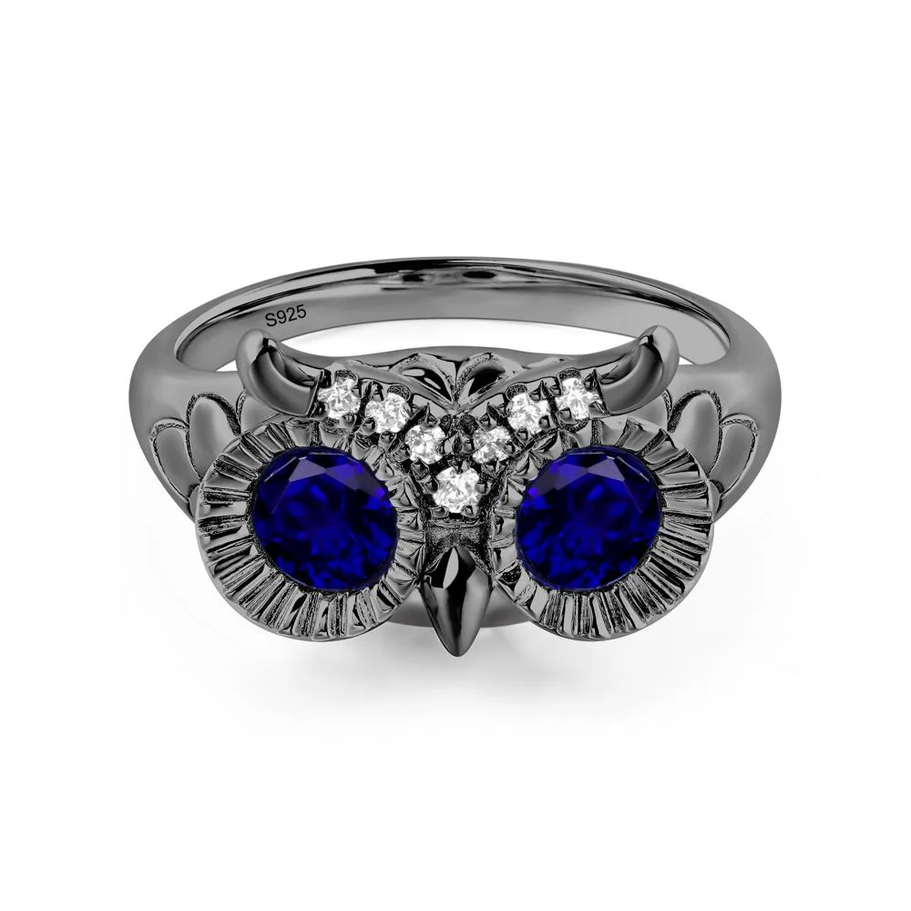 Sapphire Owl Ring - Image 3