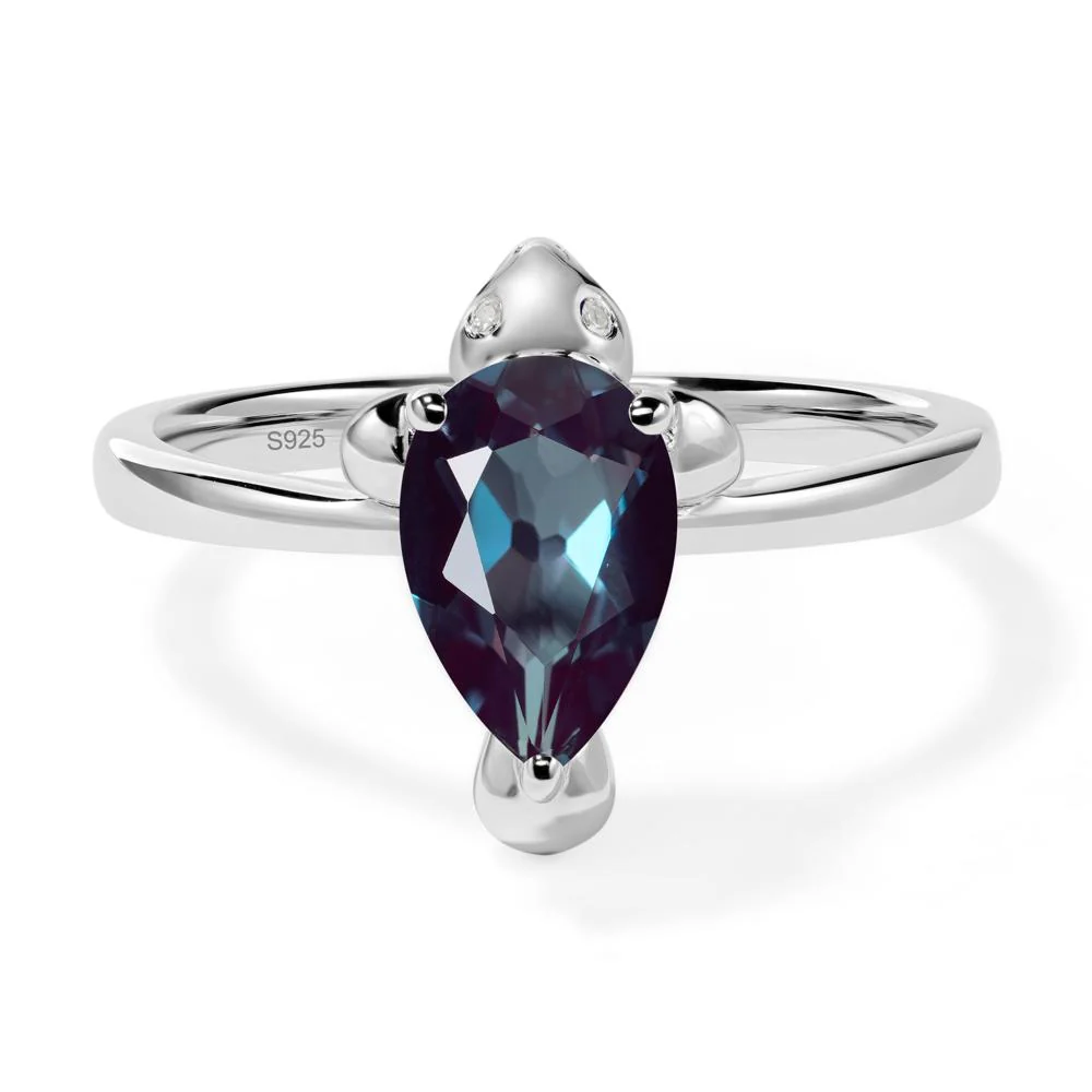Pear Shaped Alexandrite Sea Lion Ring - Image 2