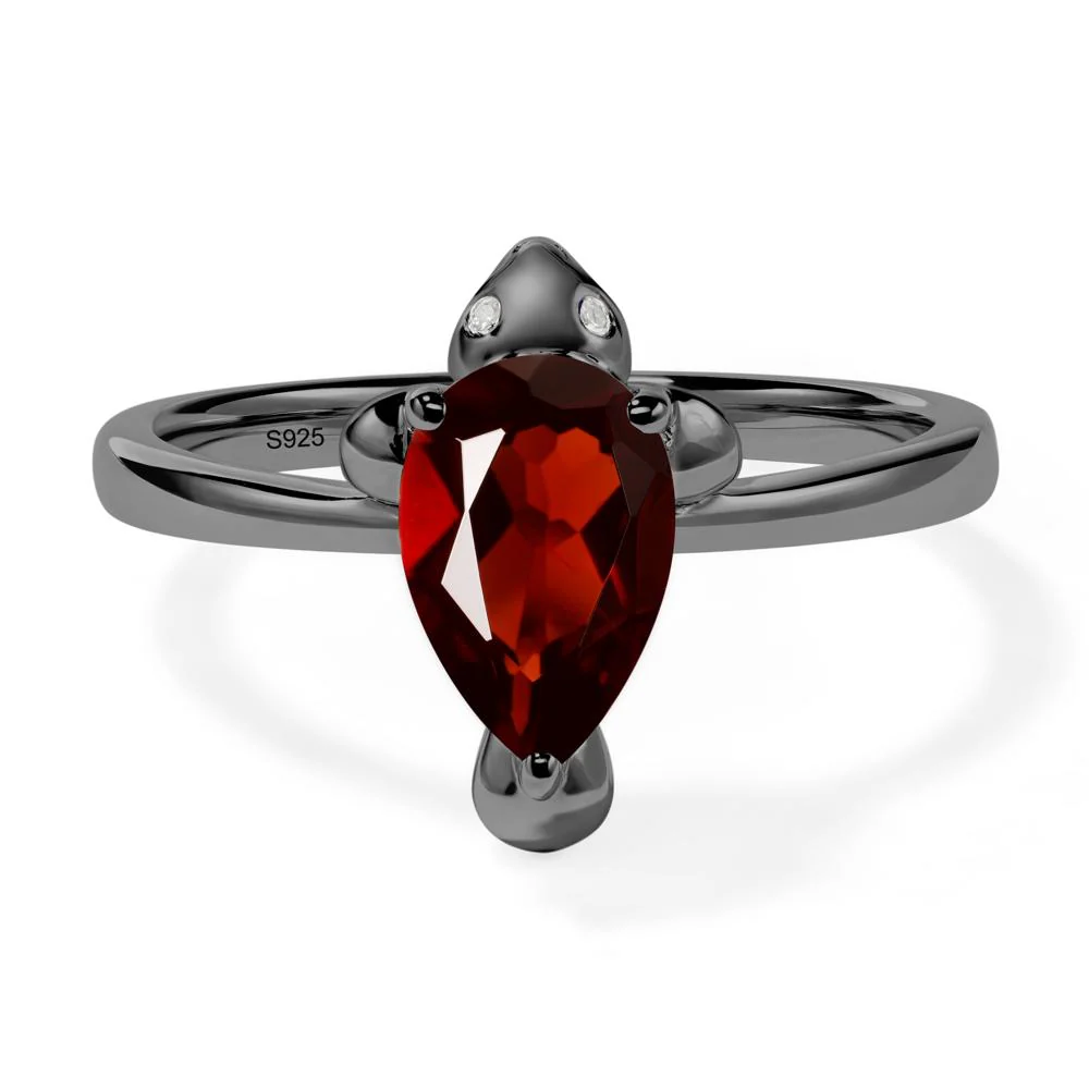 Pear Shaped Garnet Sea Lion Ring - Image 3